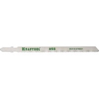 Полотна KRAFTOOL, T318B, для эл/лобзика, HSS, по металлу (2,5-6мм), EU-хвост., шаг 2мм, 110мм, 2шт 159552-2