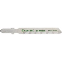 Полотна KRAFTOOL, T118AF, для эл/лобзика, Bi-Metall, по металлу (1,5-2мм), EU-хвост., шаг 1,2мм, 55мм, 2шт 159555-1,2